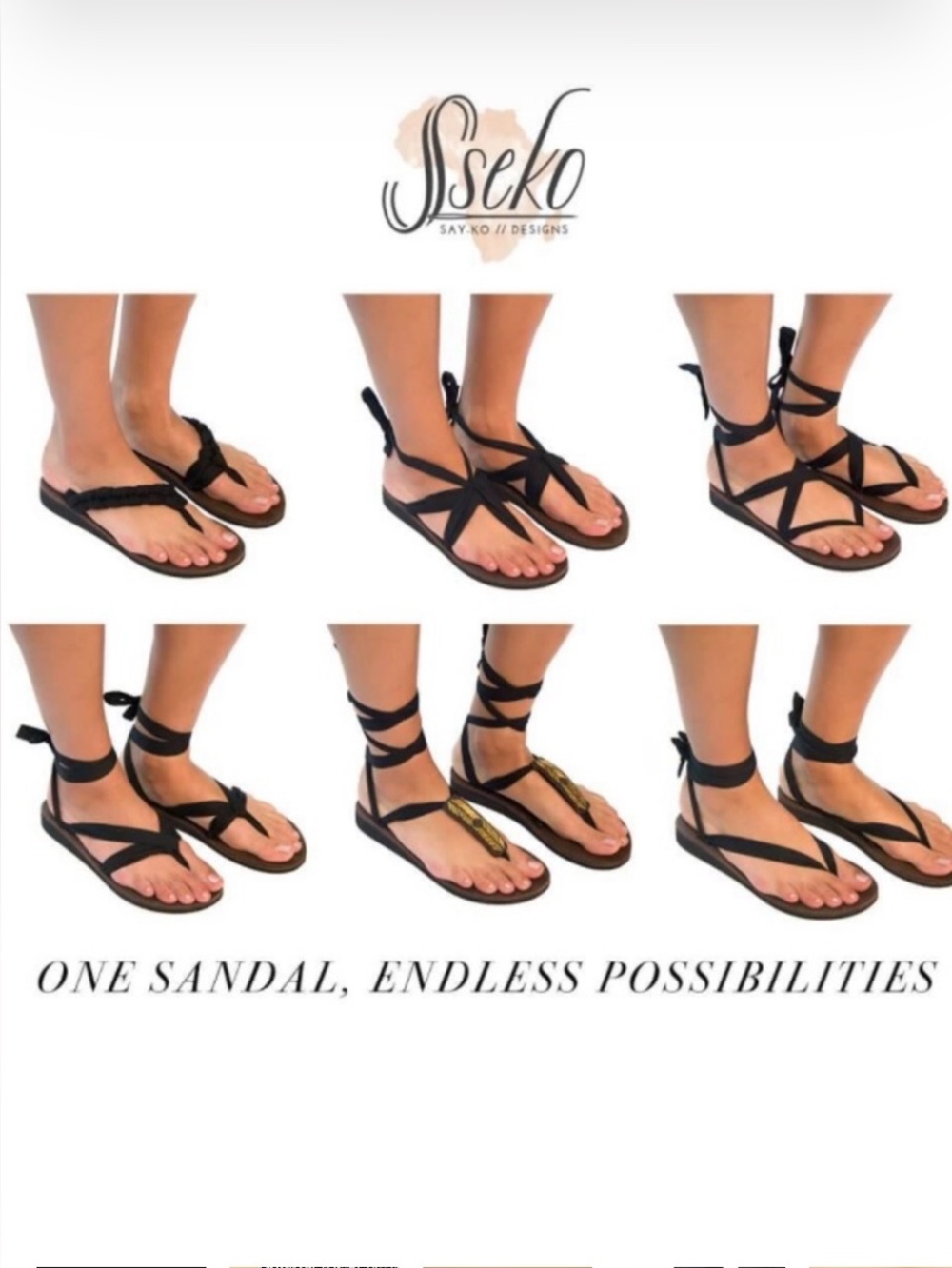 Sseko Ribbon Sandals - Picture 2 of 6